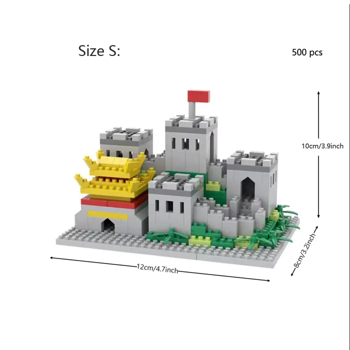 Décennie s de construction de la grande muraille pour adultes, jouets modèles 3D, décoration de la m