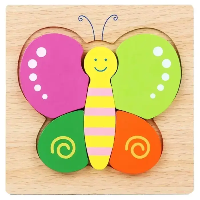 Jouets éducatifs Montessori pour bébés, Puzzle 3D en bois, trafic d'animaux, jeux cognitifs éducatif