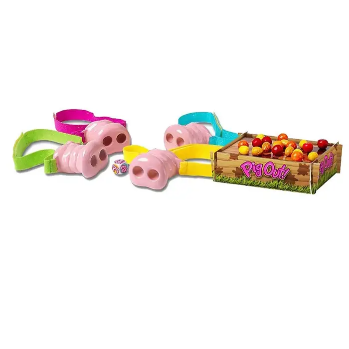 Jeu de société interactif "Nez de Cochon" pour enfants et famille, divertissement amusant et stratégique pour fêtes et moments conviviaux