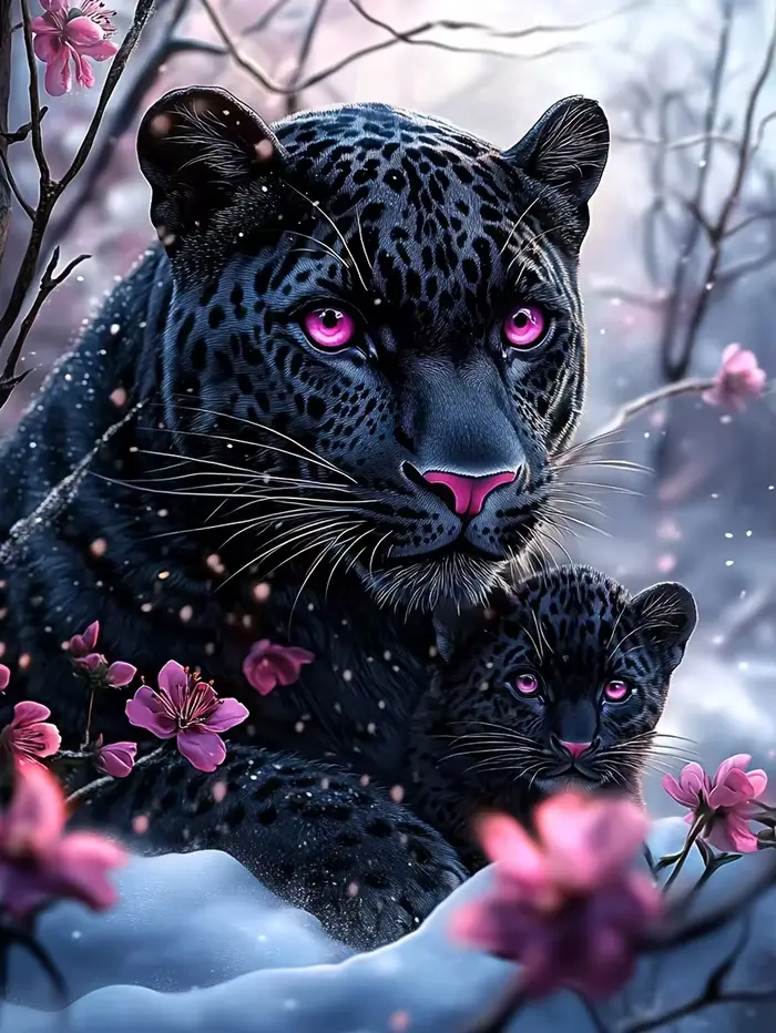 Puzzles Black Panther Winter, jeux de puzzle amusants pour la famille, jouets éducatifs, cadeaux cré