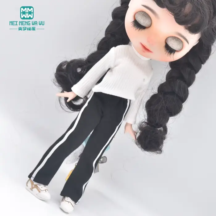 Vêtements Blyth Azone OB22 OB24, jouets, accessoires de poupée, pull à col roulé, pantalons de survê