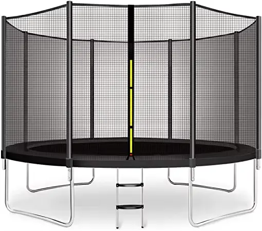 Trampoline extérieur de 6 pieds avec filet de sécurité et tapis de saut robuste Fitness pour enfants