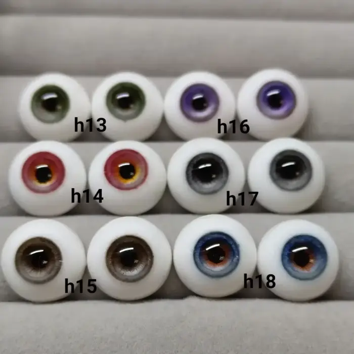 Yeux de poupée 8/10/12/14/16/18mm pour 1/3 1/4 1/6 Bjd, plâtre, globe oculaire stéréoscopique, brico