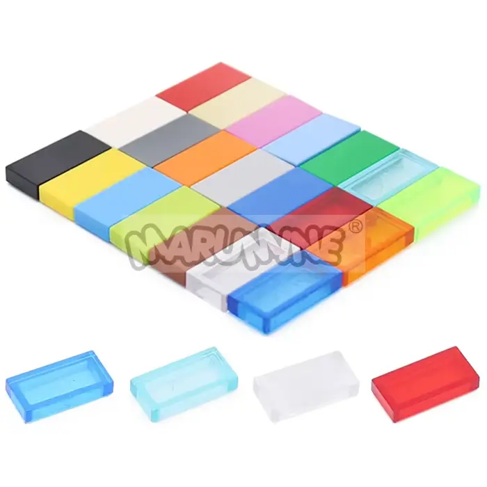 Marumine 200 pièces 1x2 blocs de construction de carrelage accessoires en vrac 3069 briques MOC pièc