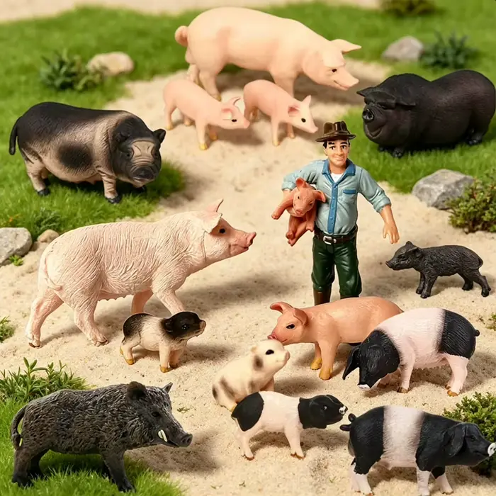 Simulation de sanglier cochon modèle ferme Animal