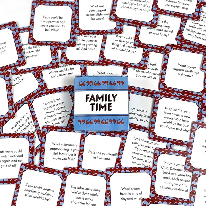 Petit jeu de cartes pour les réunions de famille
