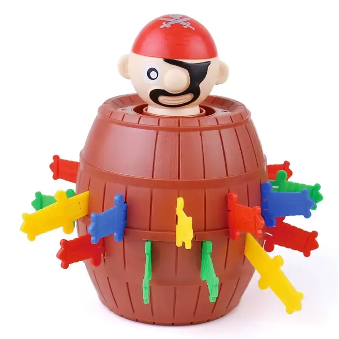 Jouet de pirate amusant en forme de baril, jeu de pirate sauteur interactif parent-enfant, jouet de 
