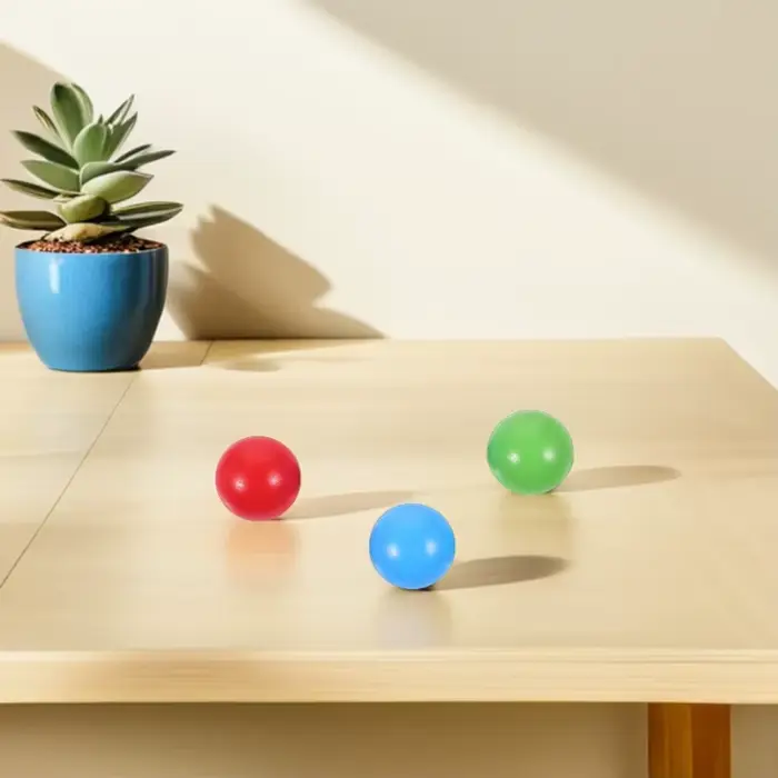 Lot de 3 balles de croquet en bois pour le développement des compétences, la coordination œil-main, jeu de pelouse, activités de plein air et loisirs de groupe