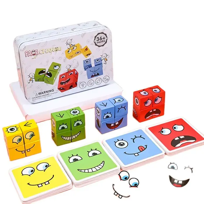 Puzzle 3D en bois, réflexion spatiale, jeux de logique d'imagination, jouets éducatifs mathématiques
