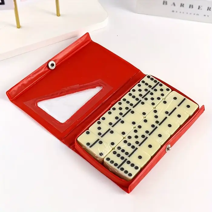 14 pièces Double Six dominos ensemble divertissement loisirs voyage amusant jeu de Table Domino joue