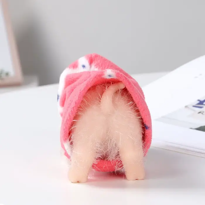 Porcelet en Silicone de 5 pouces, Mini animaux réalistes doux et mignons avec accessoires, poupée co