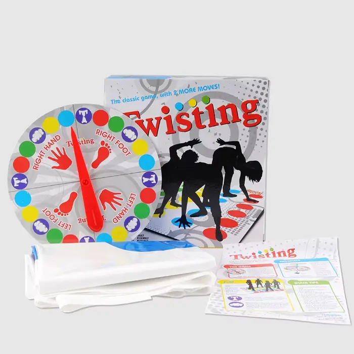 Twister Game-Polymère de jeu d'intérieur et d'extérieur, drôle, famille, entreprise, fête de vacance