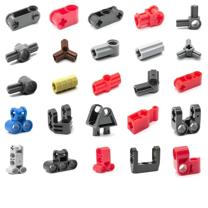 Blocs de construction GSF avec anneaux de conduite, axes de joints universels et connecteurs à broches pour adultes, compatible avec Lego, briques autobloquantes en plastique ABS de haute qualité pour la construction et la mécanique