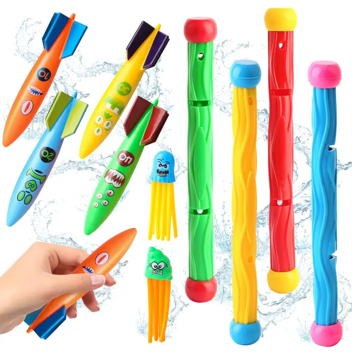 Jouets de piscine de plongée pour enfants, jeux de piscine amusants d'été, jouets coulants d'eau, fermeture respiratoire, entraînement, lancer d'eau, jouet sous-marin