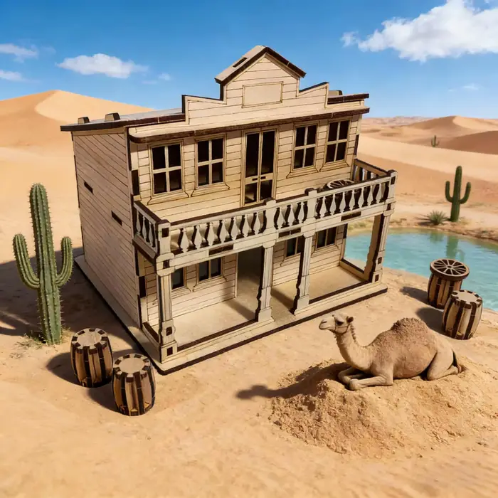 Puzzle 3D en bois blanc de maison à monter soi-même avec manuel d'instructions pour adolescents et adultes passionnés de jeux de réflexion et bricolage
