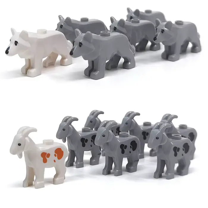 Blocs de construction animaux du monde des animaux du Zoo