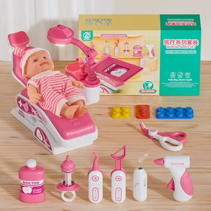 Ensemble de jouets de simulation de médecin pour enfants, jeu de scène médical, outils d'infirmière 
