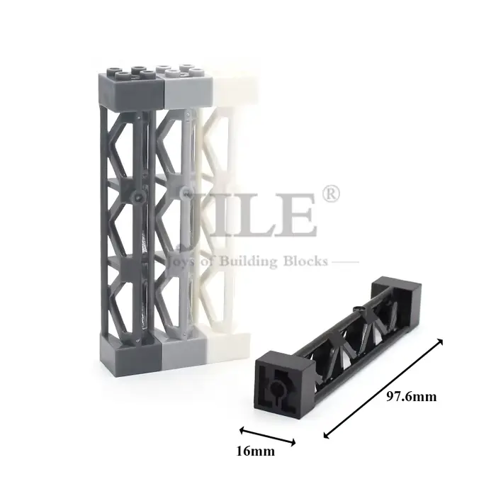 Blocs de construction Moc 58827, pôle télégraphique, Support de cadre en fer, poutre 2x2x10, briques