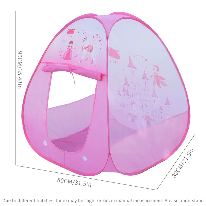 Tente pour enfants Portable pliable tente de jeu pliante maison de jeu pour bébé grandes filles prin