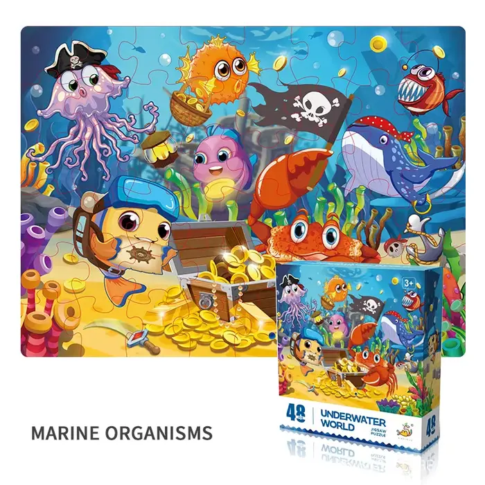 48 pièces Puzzle jouets jouets d'éducation précoce pour enfants Souvenirs de maternelle cadeaux exer