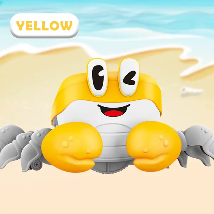 Jouets de crabe de dessin animé pour enfants, animaux de compagnie électriques, crabe musical dansan
