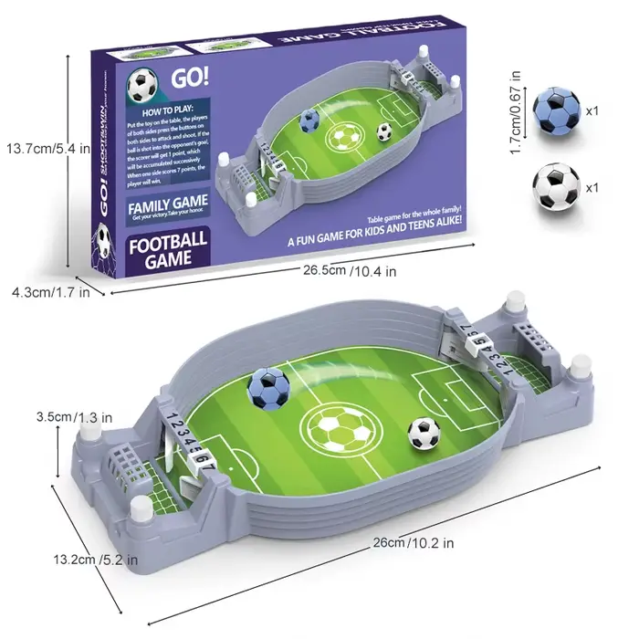 Jeu de société de football de table pour la fête de famille, jouets de balle de jeu de football brit