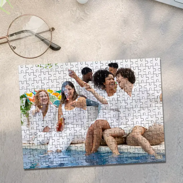 Puzzle Photo Personnalisé Rectangle Horizontal avec Images Prédéfinies pour Cadeaux Spéciaux Occasions Familiales Amicales