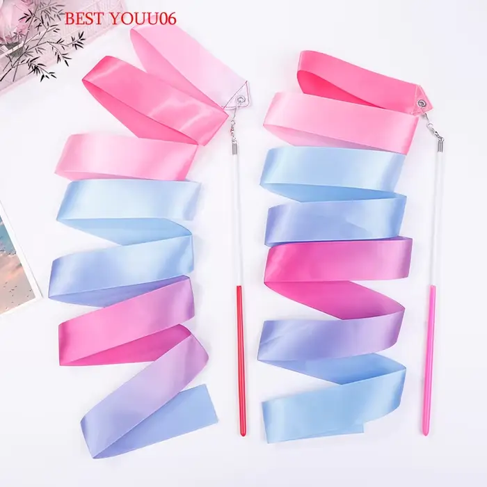 (YOUU06) Rubans de danse de 2 m pour gymnastique rythmique