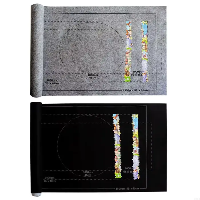 Q0KB Puzzw Puzzle Puzz en feutre Roll pour une couverture jeu pour jusqu'à 1500 pièces Puzzles Trave