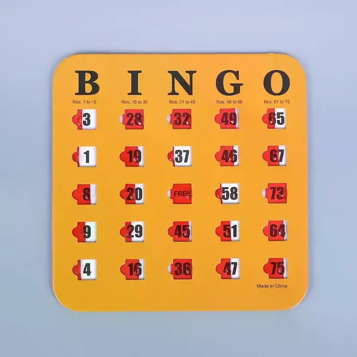 Carte de jeu de Bingo, 5 pièces, facile à lire, avec fenêtres coulissantes, capacité de réflexion lo