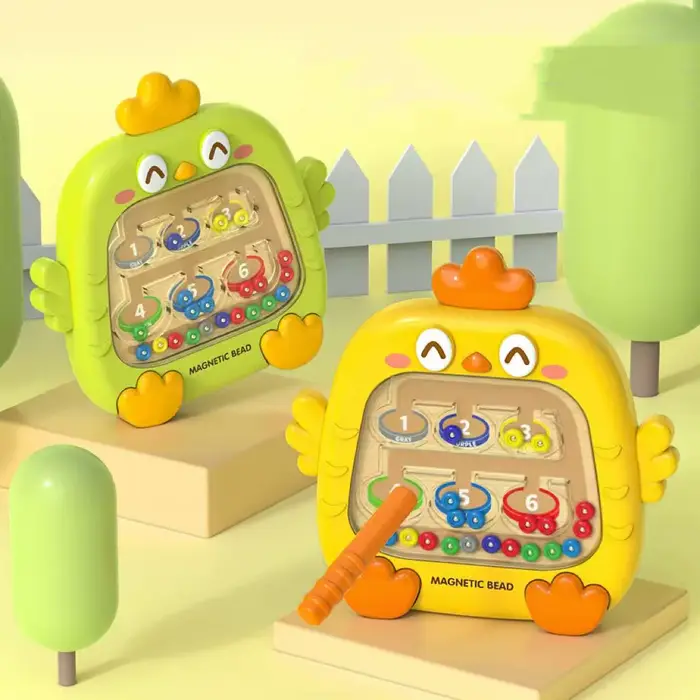 Jeu de tri magnétique Montessor pour enfants tableau de labyrinthe de couleurs magnétiques stylo jeux de perles mobiles ski de motricité fine occaions spéciales éducative développement intellectuel