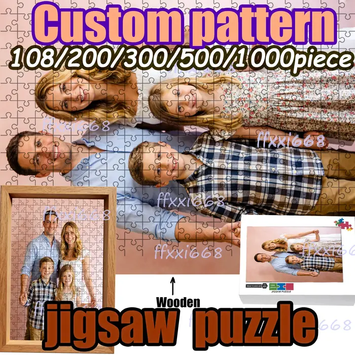 Puzzle personnalisé en bois de haute qualité avec photo personnalisable pour collection de souvenirs originaux occasions spéciales