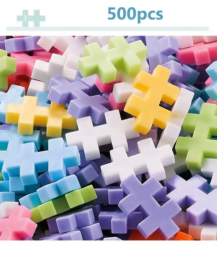 Blocs de construction créatifs Plus Plus, ensembles en vrac, briques classiques de ville, jouets édu