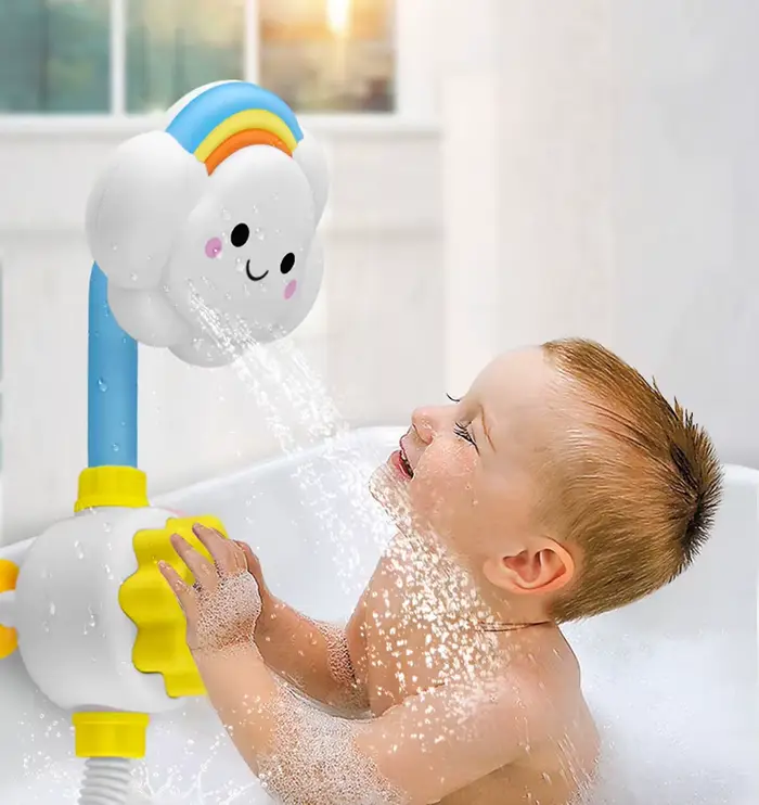 Jouets de bain pour bébé, jeu d'eau, modèle de nuages, robinet de douche, jouet de pulvérisation d'e