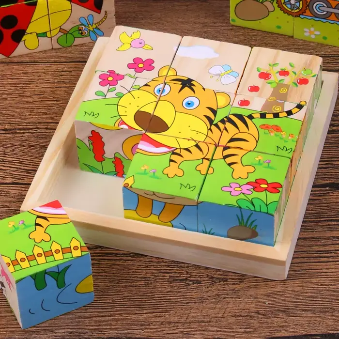 Blocs en bois pour bébés
