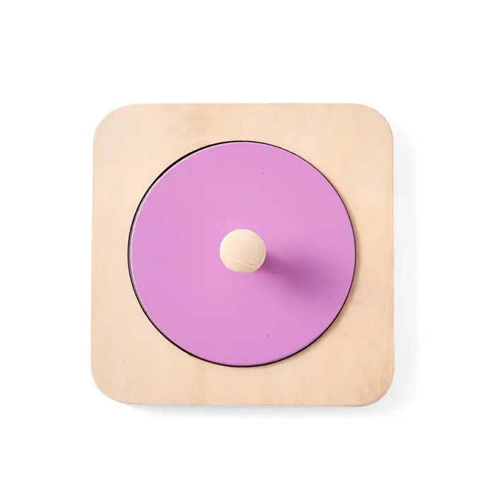 Kit de jeu Montessori Mirror Peekaboo Knob Puzzle Medium Spinning Drum Ball Toys, Tout-petits de 6 à