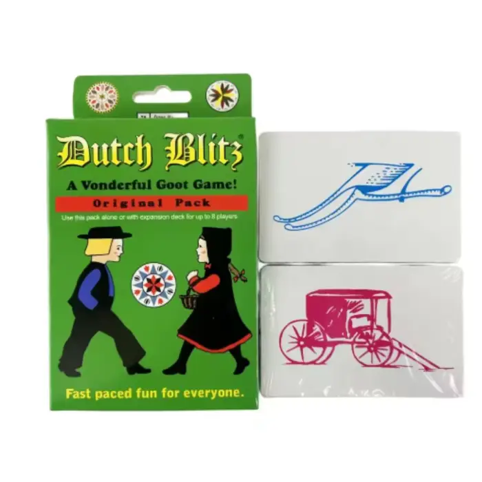 Dutch Blitz Combinaison originale et étendue, jeu de cartes à rapport rapide adapté au plaisir de to