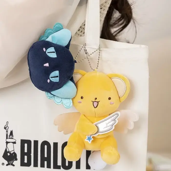 7 cm/13 cm Mini dessin animé Cardcaptor Sakura Kero jouets en peluche pendentif Anime carte Captor p