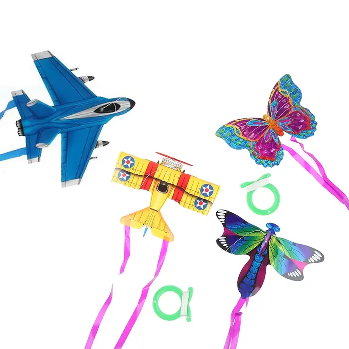 Cerf-volant de poche coloré pour enfants, jouet de sport amusant en plein air, logiciel de vol, faci