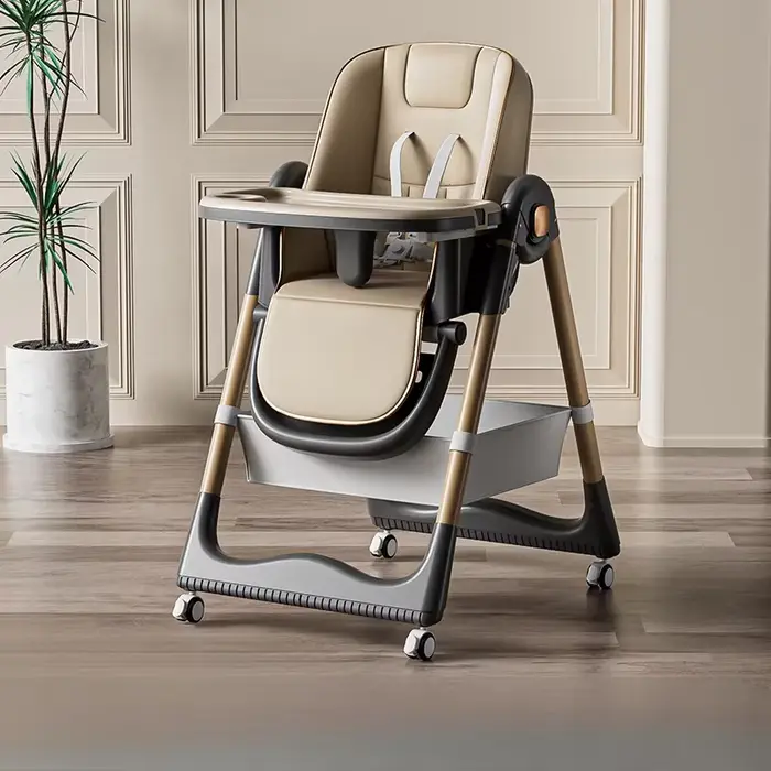 Chaise haute pour bébé, chaise de table multifonctionnelle, hauteur réglable, réglage en un clic, pl