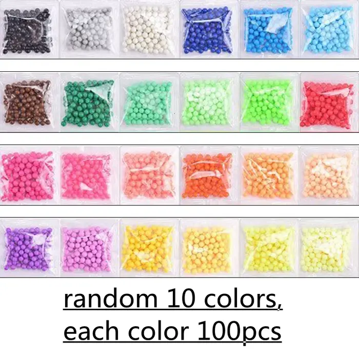 1000 pièces/boîte bricolage pulvérisation d'eau perles magiques ensemble de jouets faits à la main p