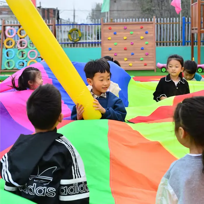 Jeu Whack A Mole parachute arc-en-ciel multicolore pour enfants développement de la coopération activités extérieures occasions spéciales