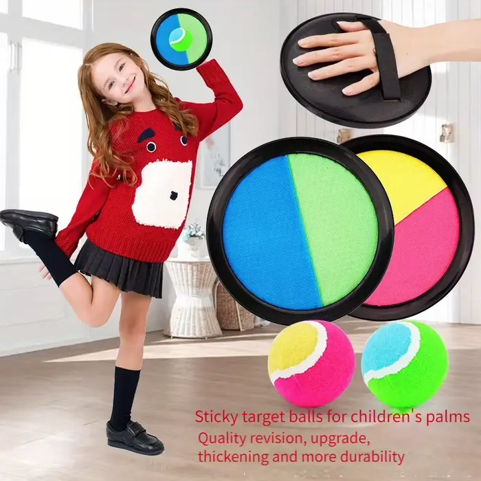 Ventouse ballon collante pour enfants ensemble lancer attraper jeu plein air parent-enfant interaction développement moteur coordination oeil-main