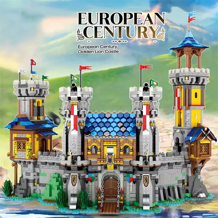Blocs de construction de château médiéval