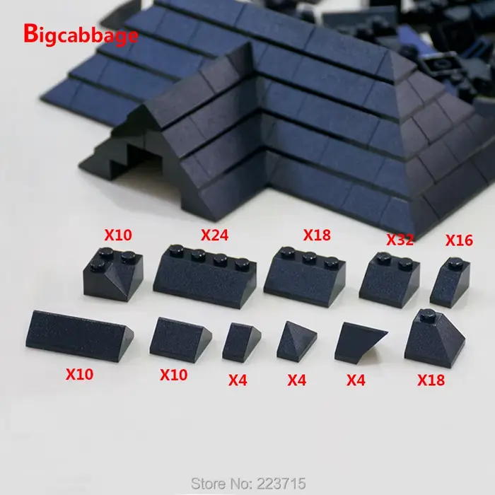 *Pack de carreaux de toit* paquet de briques bricolage bloc d'éclairage ensemble