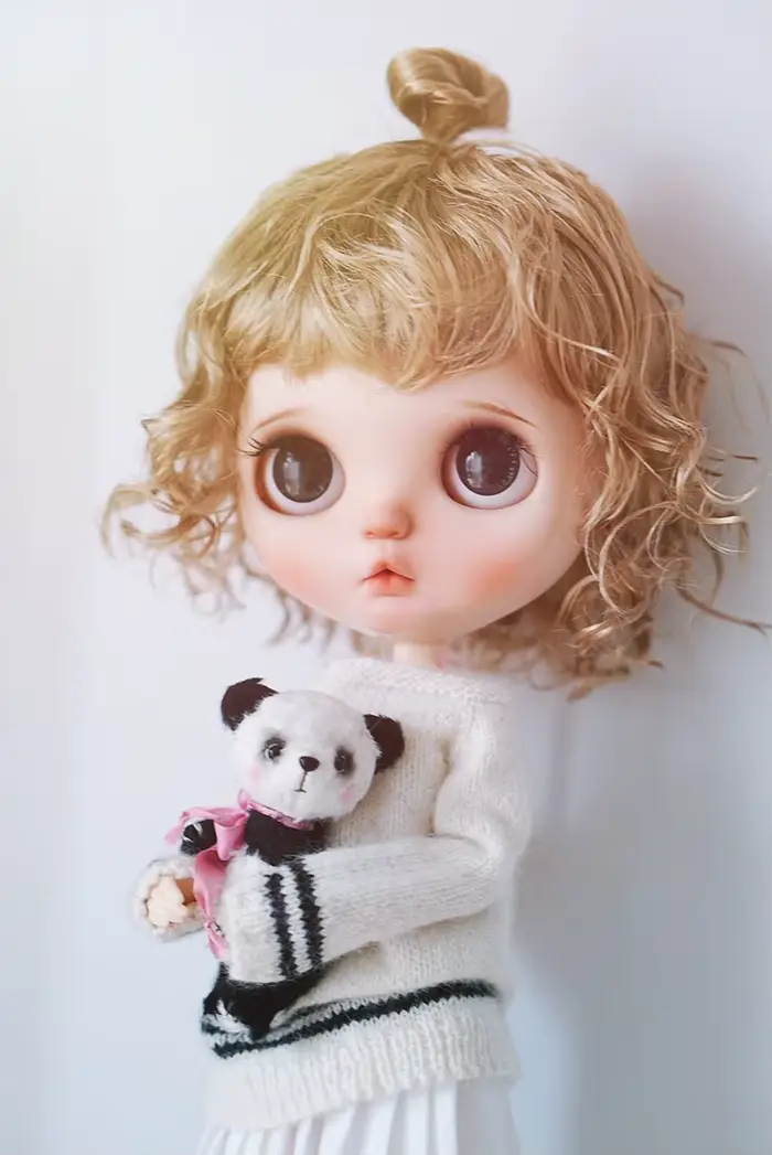 Poupée Blythes ultraviolette, s'adapte à 1/6, taille 9-10, mode, petit pincement amovible, imitation