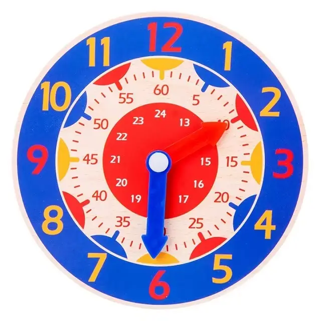 Jouets Montessori pour bébé, horloge en bois, heure, Minute, seconde, temps de Cognition, apprentiss