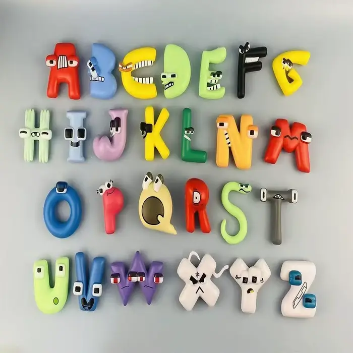 Jouet éducatif avec 26 lettres, Expressions amusantes, peut être combiné librement, modèle statique,