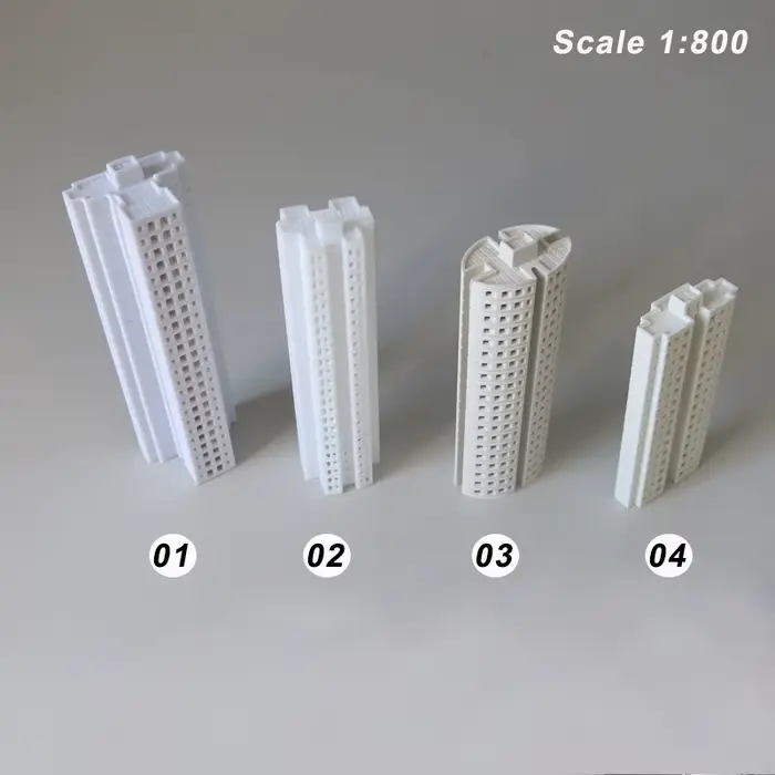 Maison d'architecture en plastique ABS