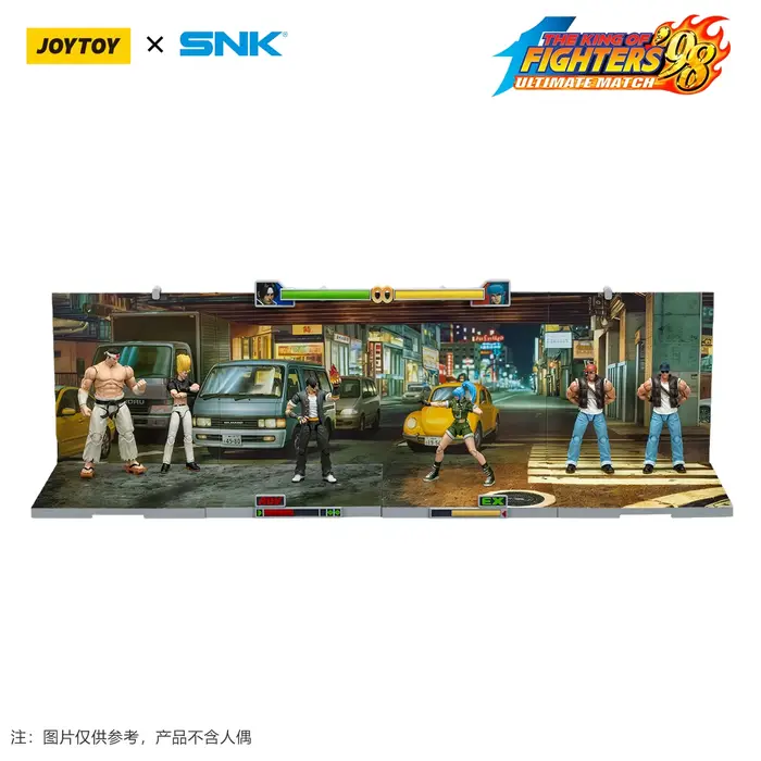 figurine JOYTOY SNK 1/18 KOF '98UM Base de scène-modèle de rue japonaise anniversaire